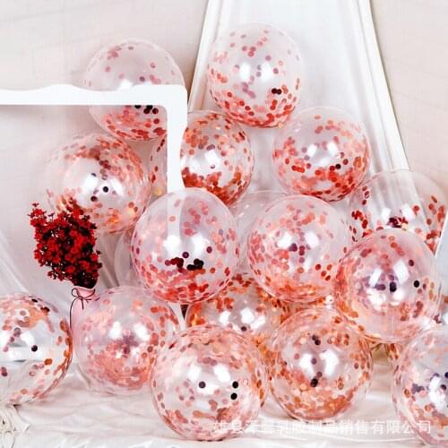 50pcs 12inch Gold Star Confetti Latex Balloons Glitter Clear Transparent Balloons Wedding Birthdy party Decoration Helium Balls