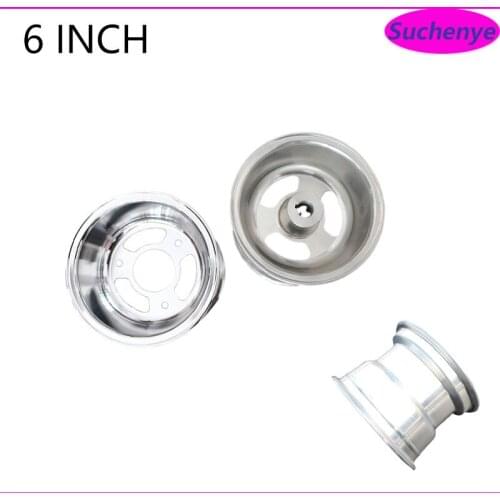 6 inch Flange Aluminum Wheel Hub use 145/70-6 13x5.00-6 13x6.50-6 ATV 3 hole Vacuum rims for 110-125cc Go-Kart ATV