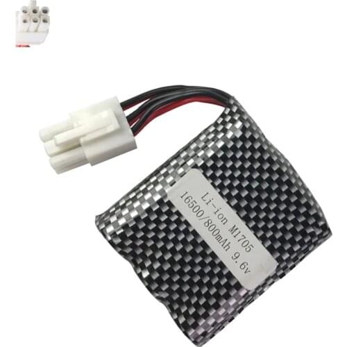 S911 912 9115 9116 Battery 9.6v 800mAh Battery EL-6P Li-ion Battery For RC Car RC Monster Truck EL6P Parts