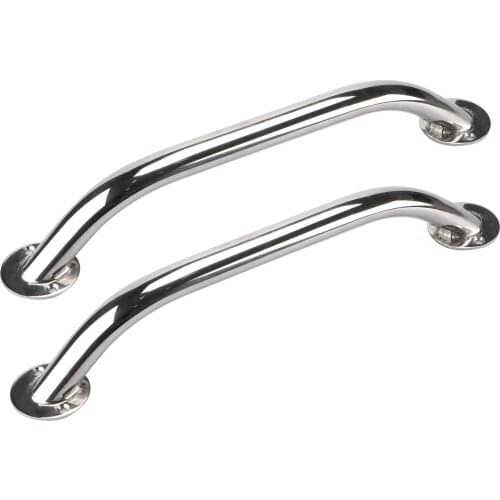 2 Pieces Glass door handle Stainless steel 12'' Boat Polished Boat Marine Grab Handle Handrail boat accessories marine