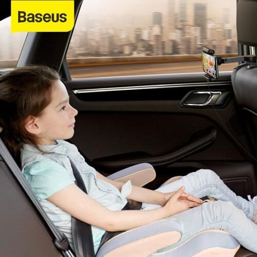 Baseus Car Backseat Holder Wireless Charger Holder Headrest Mount 4.7-6.5 inch phones Foldable Clip Auto Car Backseat Holder