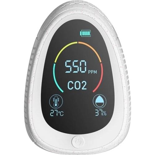 CO2 Detector Meter Air Analyzer Gas Detector Carbon Dioxide Sensor Co2 Monitor 5000Ppm Temperature Humidity