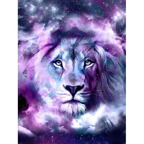 DIY Diamond Painting Lion Full Diamond Embroidery Animal 5D Mosaic Rhinestone Decoration Home Handmade Art Craft