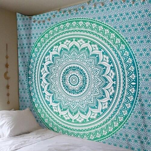 Indian Bohemian Tapestry Colored Printed home Decorative Mandala Tapestry 210cmx150cm 150cmx150cm Boho bedding bed sheet