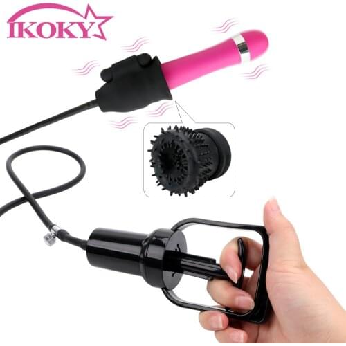 IKOKY Penis Sucking Penis Enlargement 10 Speed Male Masturbator Men Penis pump Vibrator Sex Toy For Men Glans Penis Massage