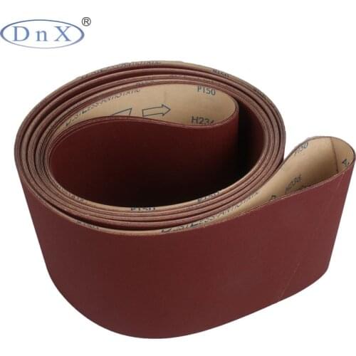 Abrasive tools 100mm*610mm p80 Aluminum oxide sanding belt for grinding stainless steel/metal wide belt sander