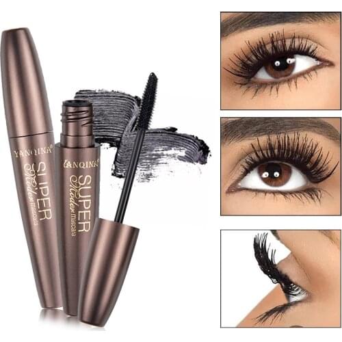 Cross Border Hot Selling yan qi na Black Mascara Silica Gel Brush Lengthened Densely Curling Eyelash Waterproof 8829