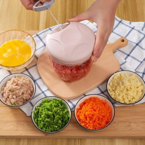 Multifunction Vegetable Fruit Twist Shredder High Quality New Speedy Design Manual Meat Grinder Chopper Garlic Cutter Beater