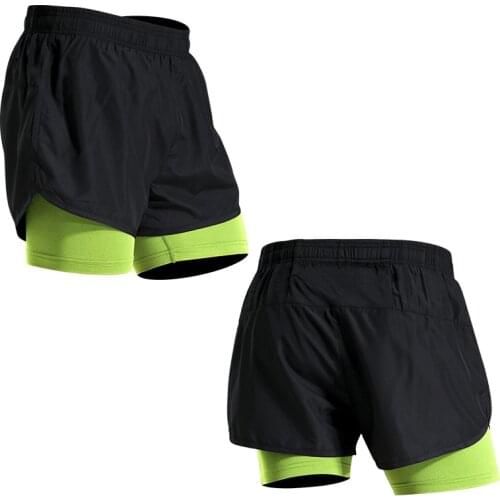 Mens Running Shorts 2 in 1 Quick Dry Sports Shorts with Longer Liner Training Exercise Jogging Gym Shorts