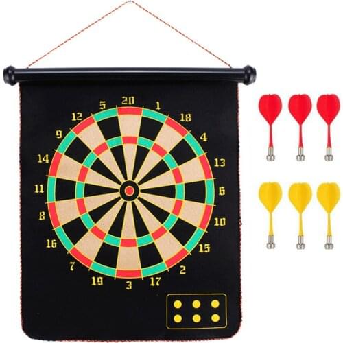 Magnetic Dart Board Set with 6 Magnetic Darts Easy ing for Kids Adults