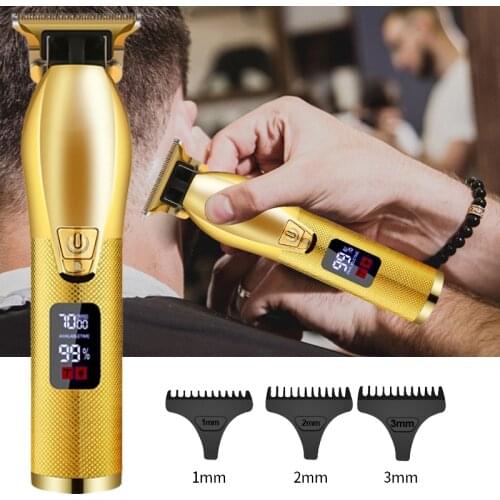 New Barber Trimmer Electric Hair Clipper Professional Shaver Beard Trimmer Men LED Display Cutting Machine Beard Haircut Tool
