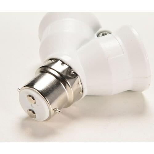 B22 To E27 Adapter Converter Socket LED Y Shape Light Lamp Bulb Splitter Adapter Converter 2 Heads Screw Lamp Base Holder