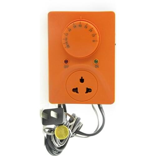 Boiler Thermostat Regulator Circulating Pump Auto Intelligent Temperature Controller 220V Sensor Probe with Mechanical knobs