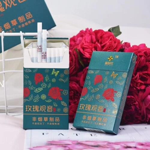 Rose guanyin Tea Cigarette Fine Tea Herbal Cigarettes Healthy Fruits No Nicotine Tobacco free Health products quit smoking