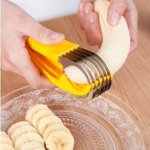 Banana Slicer Chopper Fruit Cutter Cucumber Salad Vegetable Peeler Cucumber Knife Vegetable and Fruit Tools Kitchen Accessories