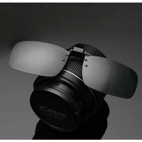 Men Women Anti UV Clip On Sunglasses Men Night Vision Glasses For Driving Cycling Goggles Flip Up Eyewear Outdoor UV Protection