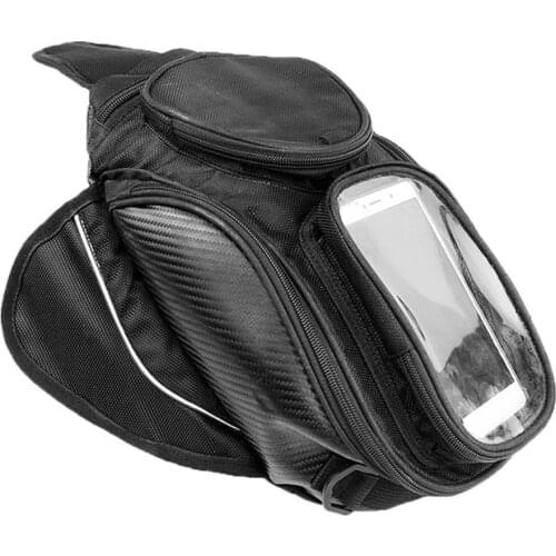 Waterproof Motor Tank Bag Black Oil Fuel Tank Bag Magnetic Motorbike Saddle Bag Single Shoulder Bag Motorcycle Accesscories