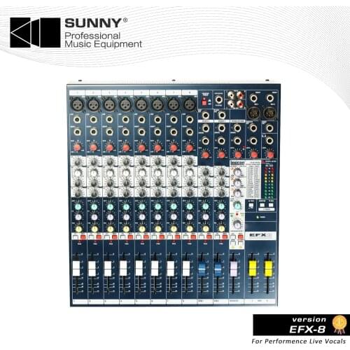 High Quality professional 8 Channel EFX8 EFX 8 Multi-Purpose stage effect performance Mixing Console Mixer for Stage Performance