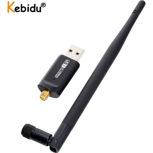 Wifi 5 1200Mbps USB 3.0 Wireless Wifi Adapter 2.4Ghz/5Ghz Dual Band Network Card RTL8812BU 5dBi Antenna For Laptop PC Computer