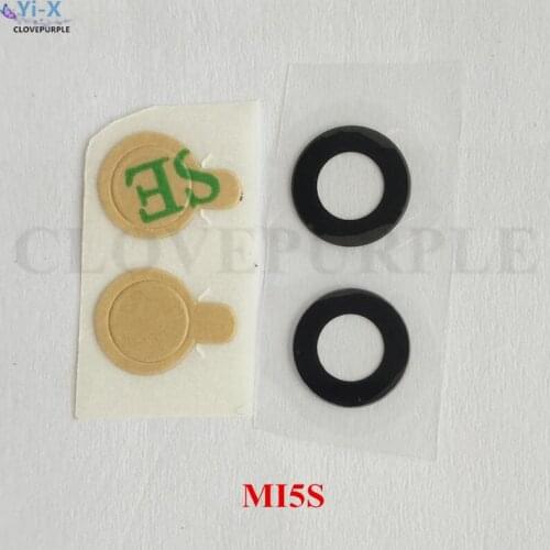 2PCS Back Rear Camera Lens Glass Replacement + Sticker for Xiaomi 5S Mi5S