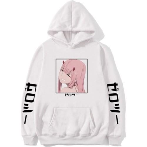 Womens Hoodie Darling In The Franxx Winter Japan Anime Children Sweatshirt Mens Casual Couple Outfit Streetwear Fashion Pullover