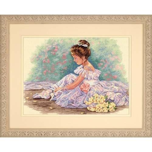 Gold Collection Counted Cross Stitch Kit Sweet Ballerina Ballet Dancer Dancing Dim 35245