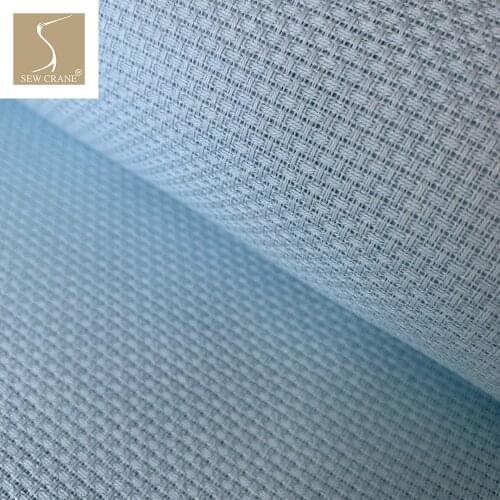 11 Counted Cross Stitch Fabric Embroidery Aida Cloth Needlepoint Craft Fabric, Sky Blue