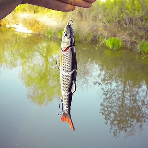 16.5cm Sinking Wobblers 5 Segments Fishing Lures Multi Jointed Swimbait Hard Bait Fishing Tackle with 3D Eyes