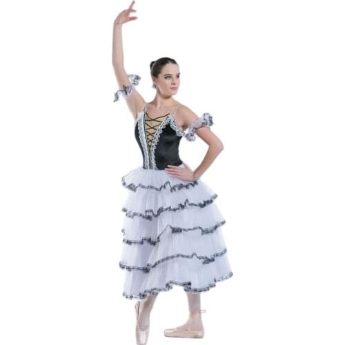 Spanish long ballet tutu Girl & women Ballet Tutu Stage Performance Ballet Costume Dance Tutu Dance costumes 19230