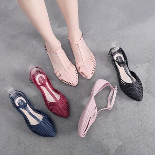 2020 Women Summer Shoes Flat Heel Flip Brief Herringbone Flip- flop Sandals Flat Women Shoes with 5 Colors