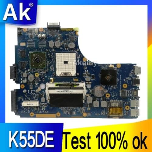 AK K55DE Laptop motherboard For Asus K55DE A55DR K55DR K55D K55N K55 Test original mainboard