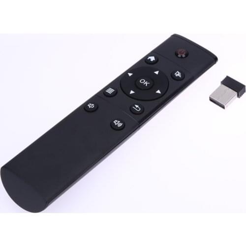 2.4GHz Wireless Mice Keyboard 12 Keys FM4 Smart Remote Control Air Mouse with USB Receiver for KODI TV Android/Windows/Mac OS