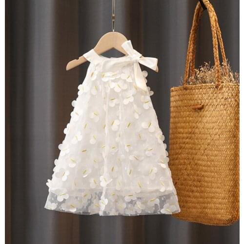 1 2 3 4 5 6 year baby girls birthday clothing princess party tutu dresses dress summer toddler girls clothing mesh thin dress