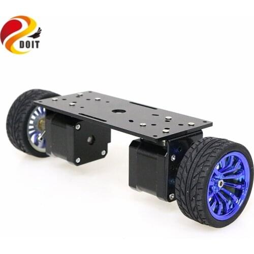 2wd Two Rounds of Self-balancing Stepper Motor Car Two-wheel Balancing Car Smart Car Chassis Kit