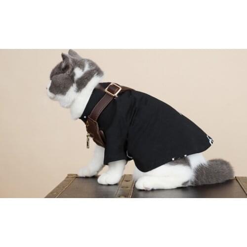 Pet Clothes New Summer Dog Clothes Puppy Hoodies XS-2XL Small Pet Cat Clothing Chihuahua Schnauzer T-Shirt For Cats Pug Akita