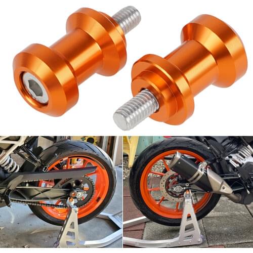 NiceCNC SwingArm Swing arm Spools Bolts Sliders For KTM 250 390 790 Duke 690 SMC M10 x P1.5 SwingArm Spools Sliders