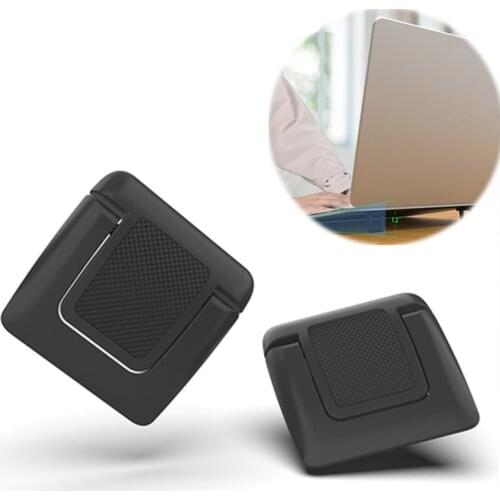 1 Pair Laptop Holder Notebook Stands Universal Invisible Laptop Cooling Stand Plastic Mini Desktop Notebook Holders Support Pad