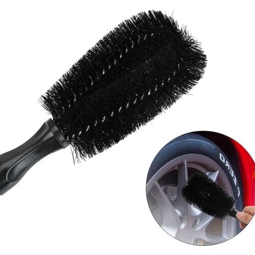 Car Washing Plastic Handle Car Rim Wheel Brush Auto Care Nylon Car Tire Rim Brush Cleaning Tool