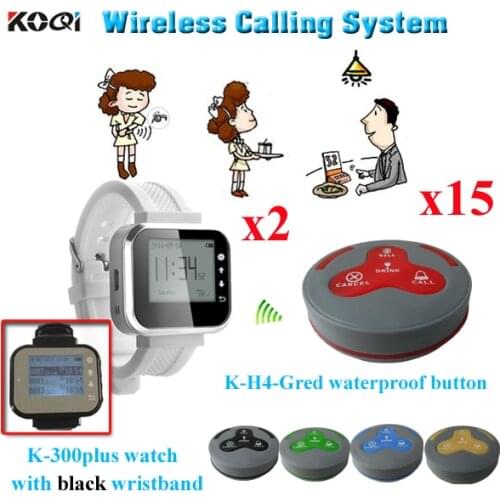 Guest Calling Paging System 433.92MHZ CE Used In Restaurant Coffee Hotel For Communication Restaurant