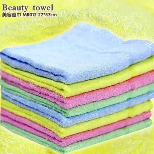 Fabric is soft, pure color, thin, easy to wash face towel Chinas quality absorbent towels for childr 4 pieces / lot