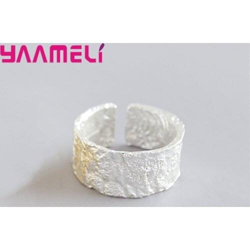 Exaggerated Nigh Club Hip Hop Party Ring for Male Female S925 Sterling Silver Opening Adjustable Jewelry Novelty Fashion