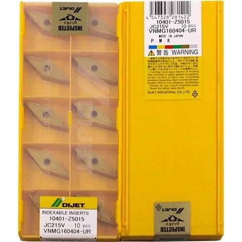 VNMG160404-UR JC215V 100% DIJET Original carbide insert with the best quality 10pcs/lot free shipping