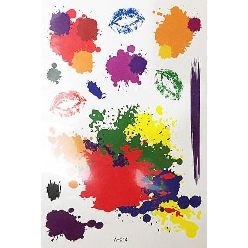 Temporary Tattoo Colourful Flash Inks Tatoo Sticker for Body Art