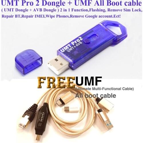100% Original UMT Pro 2 Dongle / UMT PRO KEY ( UMT Dongle + AVB Dongle 2 IN 1) + UMF All boot cable