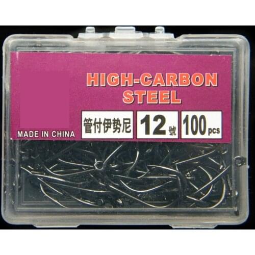 100PCS High Carbon Steel Fishhooks barbed Hook Soft Lure Fishing Bait Fish hooks High Efficiency Barbed Fishing Hooks