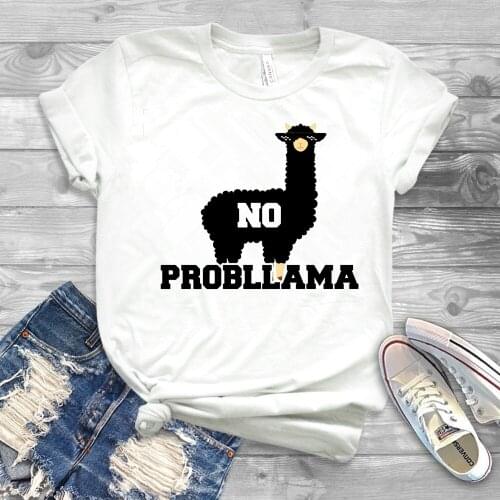 2020 Funny Llama Shirt Cute No Prob-Llama T-Shirt Humor No Probllama Shirts Llama Lover Tees
