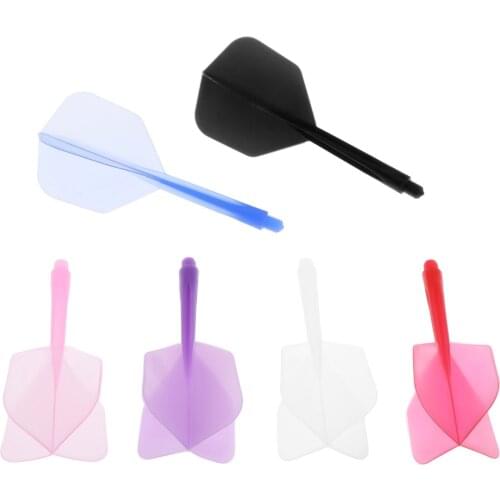 6pcs /lot 6 Colors Professional Dart Flights 2BA Screw Soft In-one Dart Flight Durable Anti-fall 80mm Plastic Darts Flights