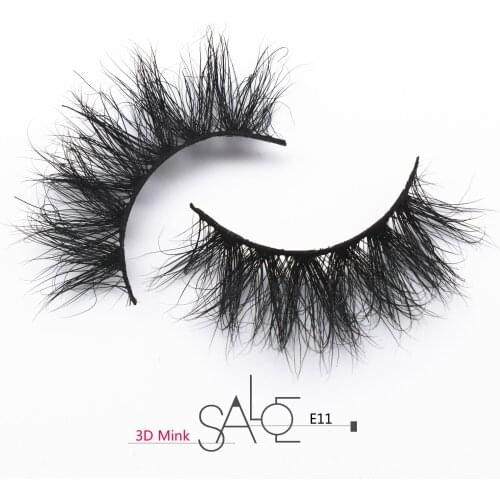 Mink Eyelashes Cruelty free Dramatic 3D Mink Lashes Full Strip Lashes Soft False Eyelashes Wispy Makeup Beauty Lashes Case E11