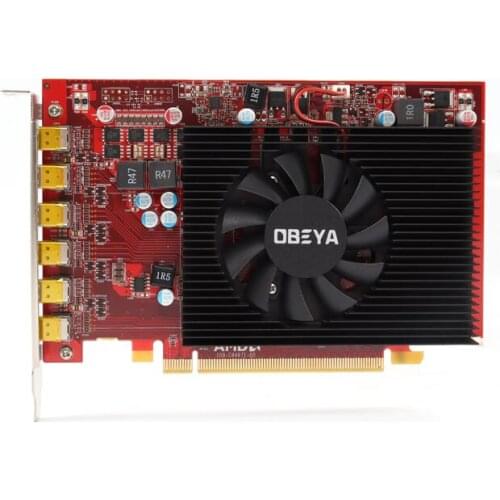 HD7600 Four-screen graphics card 4HDMI independent graphics card multiple screens straight out