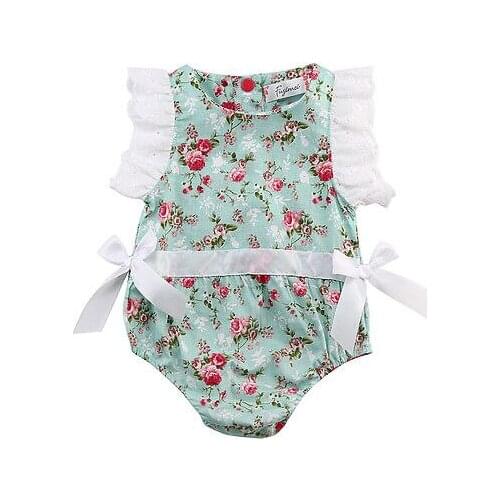 Newborn Clothing 2016 Baby Girl Cute Bodysuits Lace Tulle Bodysuit Jumpsuit Outfits